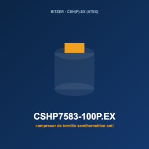 Bitzer CSHP7583-100P.EX, compresor de tornillo semihermético antideflagrante (ATEX)