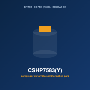 Bitzer CSHP7583(Y), compresor de tornillo semihermético para bombas de calor