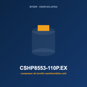 Bitzer CSHP8553-110P.EX, compresor de tornillo semihermético antideflagrante (ATEX)
