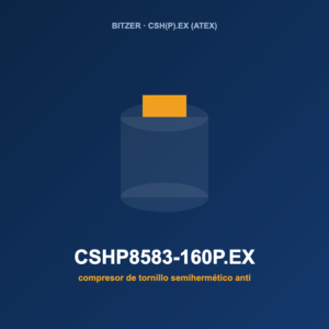 Bitzer CSHP8583-160P.EX, compresor de tornillo semihermético antideflagrante (ATEX)