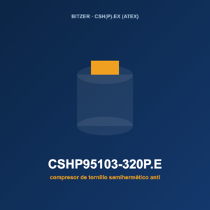 Bitzer CSHP95103-320P.EX, compresor de tornillo semihermético antideflagrante (ATEX)