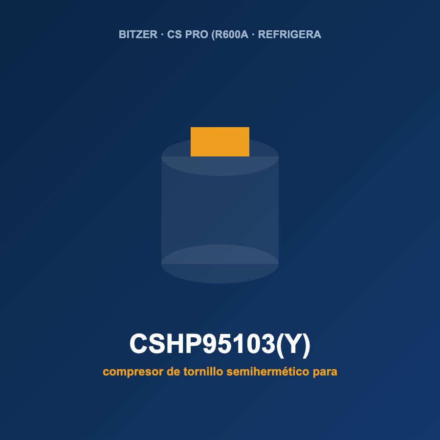 Bitzer CSHP95103(Y), compresor de tornillo semihermético para refrigeración industrial