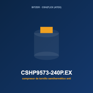 Bitzer CSHP9573-240P.EX, compresor de tornillo semihermético antideflagrante (ATEX)