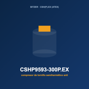 Bitzer CSHP9593-300P.EX, compresor de tornillo semihermético antideflagrante (ATEX)