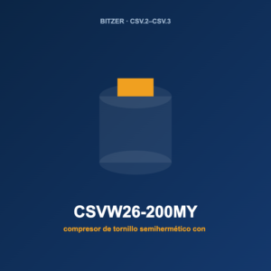 Bitzer CSVW26-200MY, compresor de tornillo semihermético con variación de frecuencia