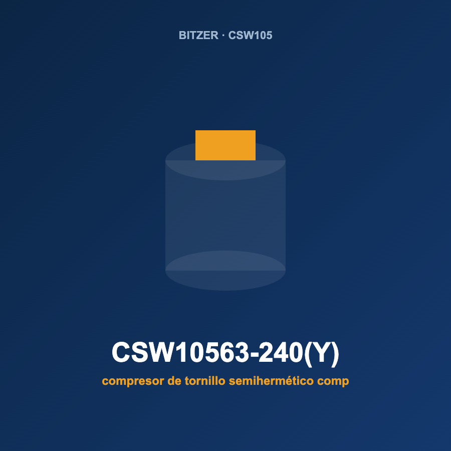Bitzer CSW10563-240(Y), compresor de tornillo semihermético compacto
