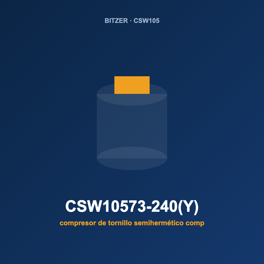 Bitzer CSW10573-240(Y), compresor de tornillo semihermético compacto