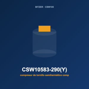 Bitzer CSW10583-290(Y), compresor de tornillo semihermético compacto