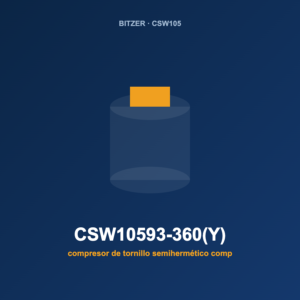 Bitzer CSW10593-360(Y), compresor de tornillo semihermético compacto