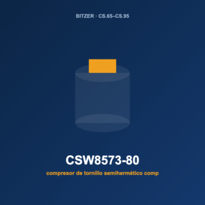 Bitzer CSW8573-80, compresor de tornillo semihermético compacto