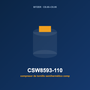 Bitzer CSW8593-110, compresor de tornillo semihermético compacto