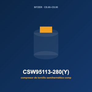 Bitzer CSW95113-280(Y), compresor de tornillo semihermético compacto