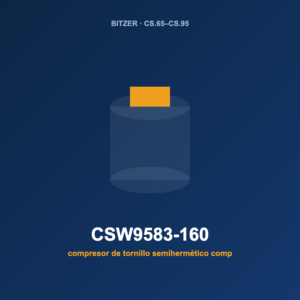 Bitzer CSW9583-160, compresor de tornillo semihermético compacto