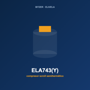 Bitzer ELA743(Y), compresor scroll semihermético