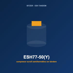 Bitzer ESH77-50(Y), compresor scroll semihermético en tándem