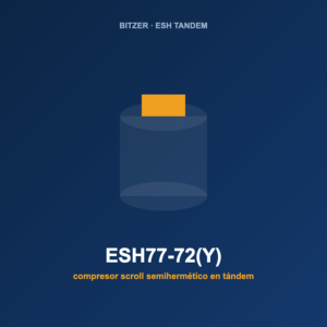 Bitzer ESH77-72(Y), compresor scroll semihermético en tándem