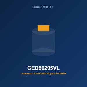 Bitzer GED80295VL, compresor scroll Orbit Fit para R-410A/R-32