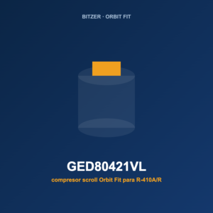 Bitzer GED80421VL, compresor scroll Orbit Fit para R-410A/R-32