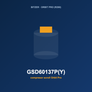 Bitzer GSD60137P(Y), compresor scroll Orbit Pro