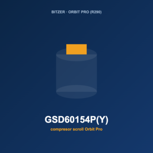 Bitzer GSD60154P(Y), compresor scroll Orbit Pro