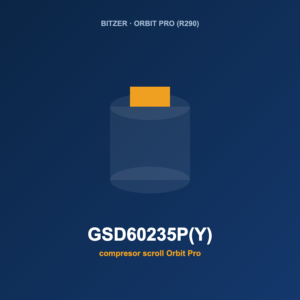 Bitzer GSD60235P(Y), compresor scroll Orbit Pro