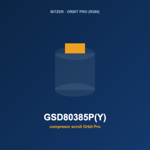 Bitzer GSD80385P(Y), compresor scroll Orbit Pro