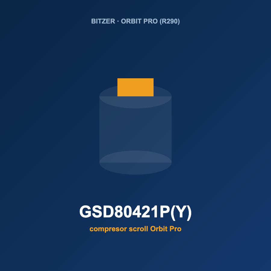 Bitzer GSD80421P(Y), compresor scroll Orbit Pro