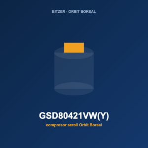 Bitzer GSD80421VW(Y), compresor scroll Orbit Boreal