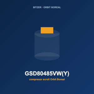Bitzer GSD80485VW(Y), compresor scroll Orbit Boreal