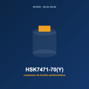 Bitzer HSK7471-70(Y), compresor de tornillo semihermético