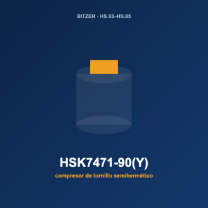 Bitzer HSK7471-90(Y), compresor de tornillo semihermético