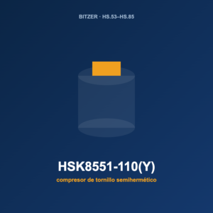Bitzer HSK8551-110(Y), compresor de tornillo semihermético