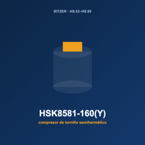 Bitzer HSK8581-160(Y), compresor de tornillo semihermético