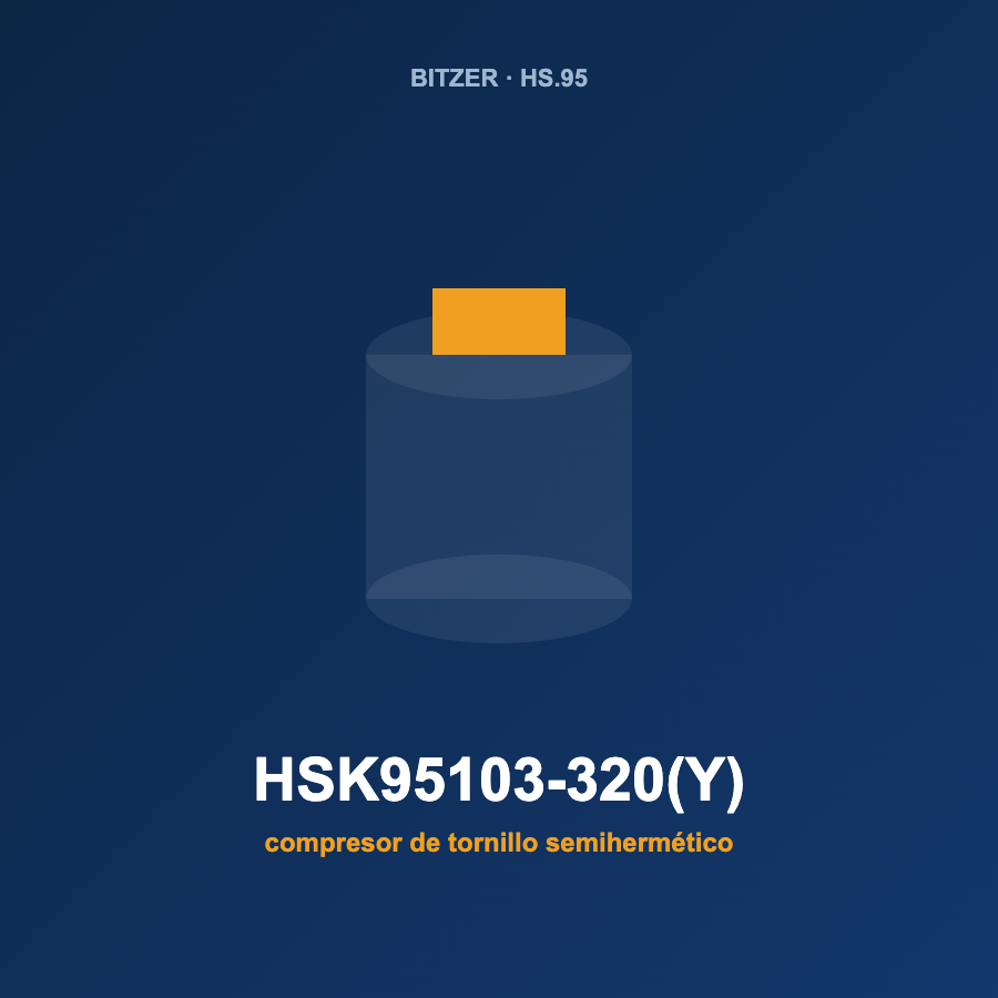 Bitzer HSK95103-320(Y), compresor de tornillo semihermético