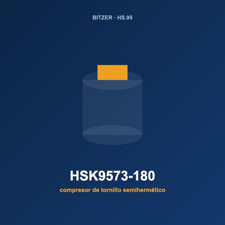 Bitzer HSK9573-180, compresor de tornillo semihermético