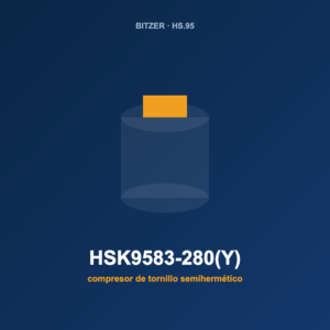 Bitzer HSK9583-280(Y), compresor de tornillo semihermético