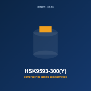 Bitzer HSK9593-300(Y), compresor de tornillo semihermético