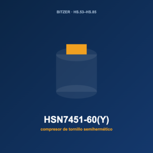 Bitzer HSN7451-60(Y), compresor de tornillo semihermético