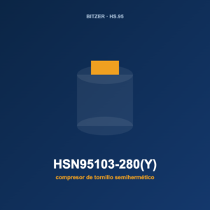Bitzer HSN95103-280(Y), compresor de tornillo semihermético