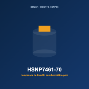 Bitzer HSNP7461-70, compresor de tornillo semihermético para hidrocarburos