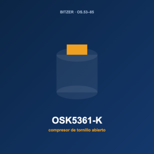 Bitzer OSK5361-K, compresor de tornillo abierto