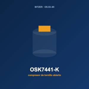 Bitzer OSK7441-K, compresor de tornillo abierto