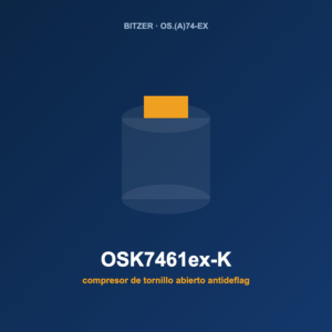 Bitzer OSK7461ex-K, compresor de tornillo abierto antideflagrante (ATEX)