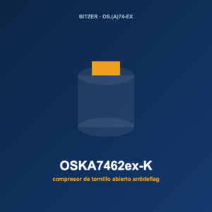 Bitzer OSKA7462ex-K, compresor de tornillo abierto antideflagrante (ATEX)