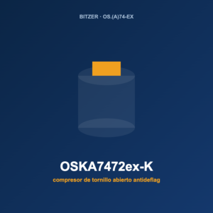 Bitzer OSKA7472ex-K, compresor de tornillo abierto antideflagrante (ATEX)