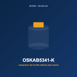 Bitzer OSKAB5341-K, compresor de tornillo abierto para amoníaco (NH₃)