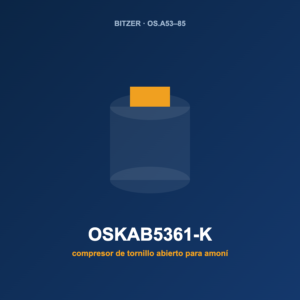Bitzer OSKAB5361-K, compresor de tornillo abierto para amoníaco (NH₃)
