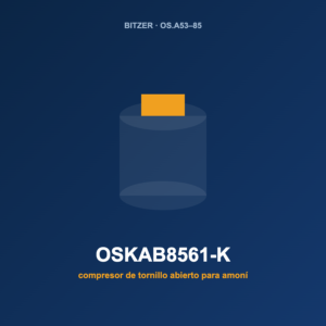 Bitzer OSKAB8561-K, compresor de tornillo abierto para amoníaco (NH₃)