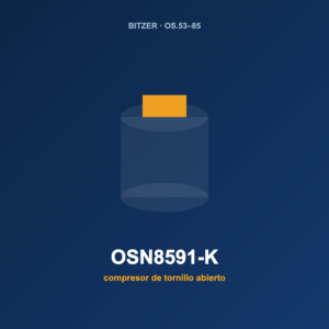 Bitzer OSN8591-K, compresor de tornillo abierto