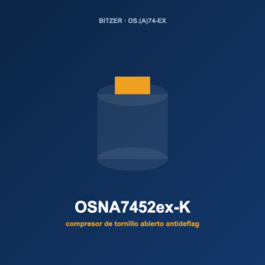 Bitzer OSNA7452ex-K, compresor de tornillo abierto antideflagrante (ATEX)